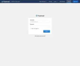 Fastmail.net(We Respect Your Privacy & Put You in Control) Screenshot