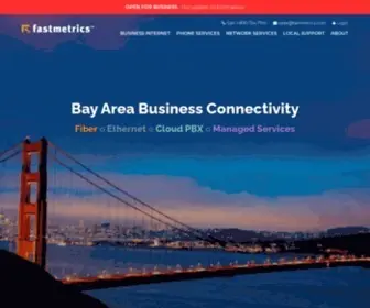 Fastmetrics.com(Business Internet Service Provider San Francisco Bay Area) Screenshot