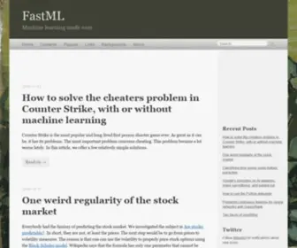 Fastml.com(Machine learning) Screenshot
