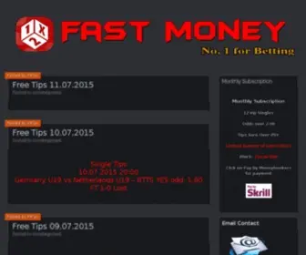 Fastmoney1X2.com(Free soccer tips) Screenshot