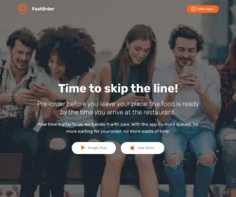 Fastorder-APP.com(Time to skip the line! Pre) Screenshot