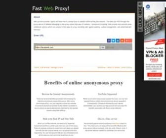 Fastp.org(Fast Web Proxy) Screenshot