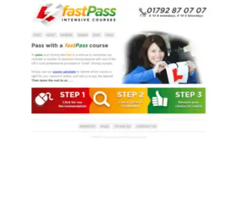 Fastpassintensivecourses.co.uk(Pass with a fastPass course) Screenshot