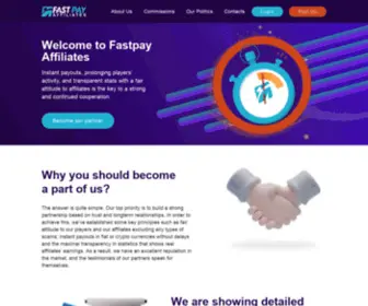 Fastpay-Affiliates.com(FASTPAY Partners Affiliates Online) Screenshot