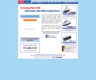 Fastpress.co.uk(Ironing Presses) Screenshot