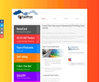 Fastprint.com.sg(Fast Print Services) Screenshot