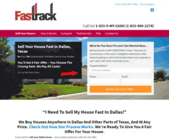 Fastrackrei.com(We buy houses in Dallas) Screenshot