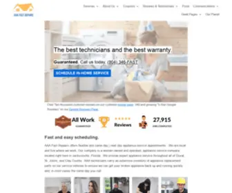 Fastrepairsllc.com(5-star rated appliance repair company) Screenshot