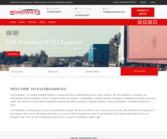 Fastroadways.com(India's Most Promising Logistic) Screenshot