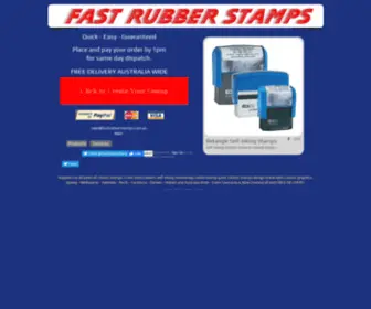 Fastrubberstamps.com.au(Fast Custom Rubber Stamps) Screenshot