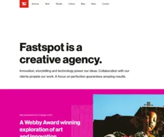 Fastspot.com(Fastspot designs and develops award) Screenshot