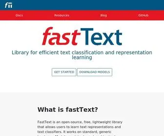 Fasttext.cc(Fasttext) Screenshot