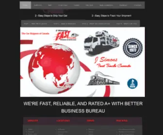 Fasttracks.ca(Fast Vehicle Rail Shipping) Screenshot