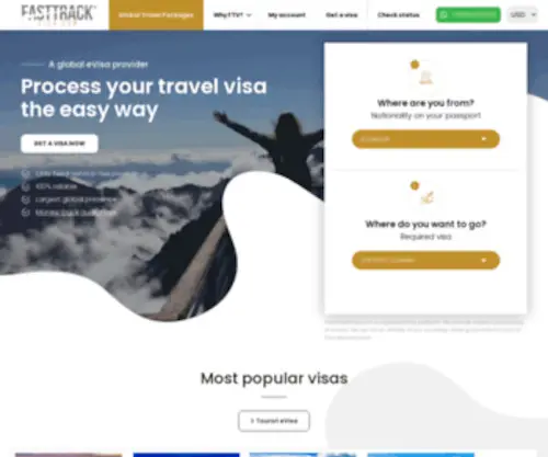 Fasttrackvisa.com(Apply global evisa) Screenshot