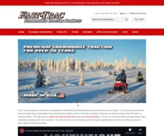 Fasttractraction.com(Fast-Trac Snowmobile Traction Products) Screenshot