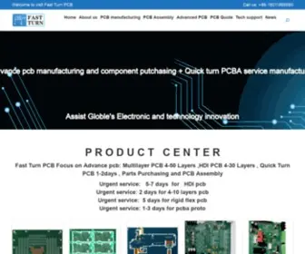 Fastturnpcbs.com(Custom PCB Manufacturing) Screenshot