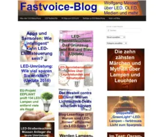 Fastvoice.net(Fastvoice-Blog-Startseite 2017) Screenshot