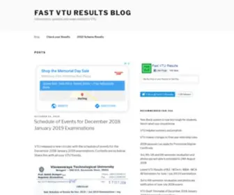 Fastvturesults.com(Information, updates and news related to VTU) Screenshot