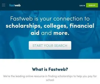 Fastweb.com(Find Scholarships for College for FREE) Screenshot