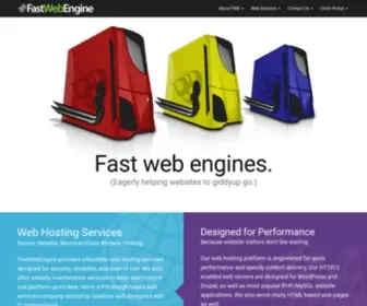 Fastwebengine.com(Web hosting) Screenshot