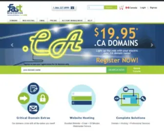 Fastwebserver.ca(Fast, Reliable, Affordable) Screenshot