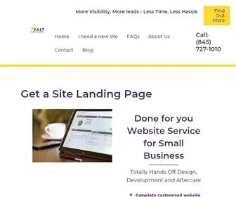 Fastwebsitelaunch.com(Get a Site Landing Page) Screenshot