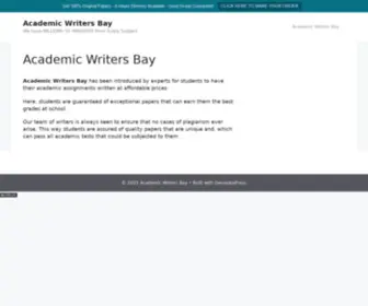 Fastwritersbay.com(Academic Writers Bay Academic Writers Bay) Screenshot