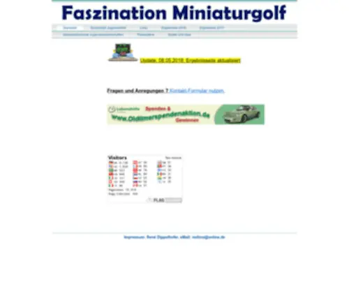 Faszination-Minigolf.de(Faszination Minigolf) Screenshot