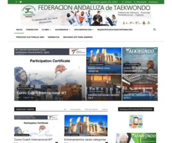 Fataekwondo.org(Federacion Andaluza de Taekwondo) Screenshot