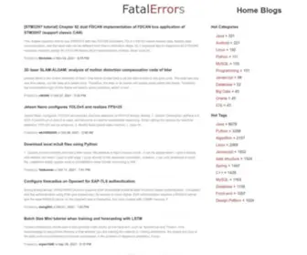 Fatalerrors.org(Java) Screenshot