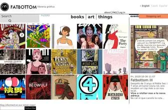 Fatbottombooks.com(Graphic bookstore) Screenshot