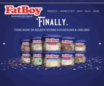 Fatboyicecream.com(FatBoy Ice Cream) Screenshot