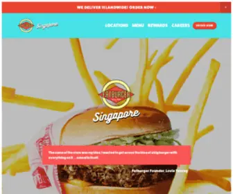 Fatburgersg.com(Fatburger Singapore) Screenshot