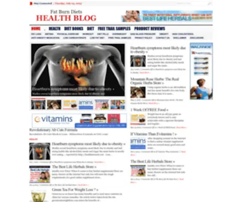 Fatburndiets.com(Fat Burn Diets and Fat Loss News Blog) Screenshot