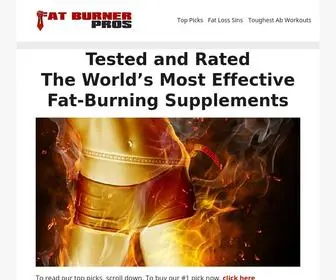 Fatburnerpros.com(Best Fat Loss Supplements of 2021 Best Fat Loss Supplements of 2021) Screenshot