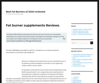 Fatburnerspills.com(Fat burner supplements Reviews) Screenshot