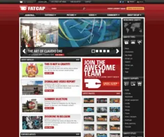 Fatcap.com(Street-art and Graffiti) Screenshot