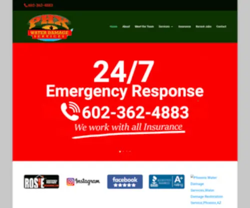 Fatcatcleaner.com(Phoenix Water Damage) Screenshot