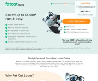 Fatcatloans.ca(Online Loans) Screenshot