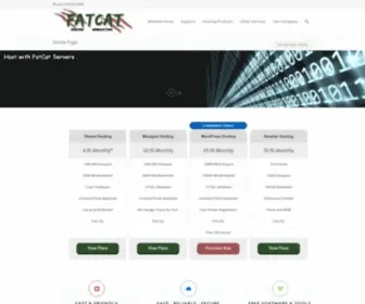 Fatcatservers.com(FatCat Servers Web Hosting) Screenshot