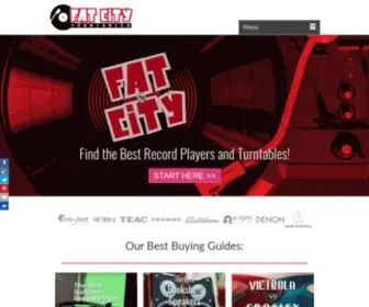 Fatcityturntables.com(The Best Vinyl Record Players and Turntables) Screenshot