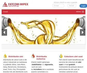 Fatcom.ro(Fatcom distributie uleiuri si motorina) Screenshot