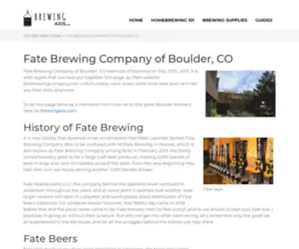 Fatebrewingcompany.com(#1 Resource of D9 & Brewing Info) Screenshot