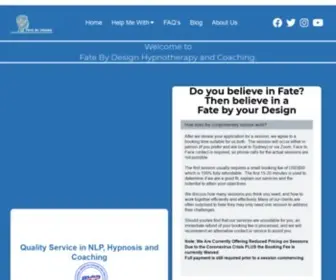 Fatebydesign.com.au(Use Hypnotherapy and Coaching to Lose Weight or Stop Smoking) Screenshot