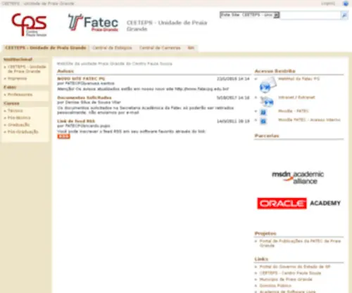 FatecPg.com.br(Início) Screenshot