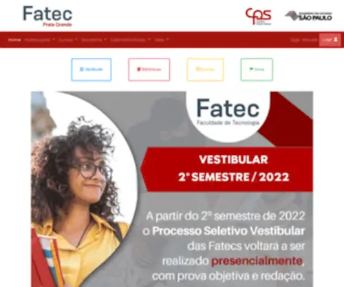FatecPg.edu.br(Página Inicial) Screenshot
