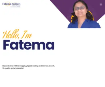 Fatemakudrati.com.au(Master trainer in Mind mapping) Screenshot