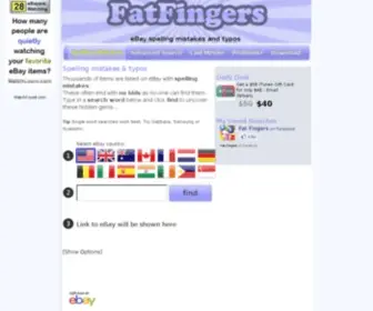 Fatfingers.co.uk(EBay typos) Screenshot