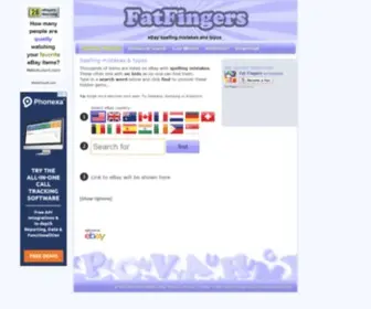 Fatfingers.com(EBay typos) Screenshot