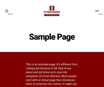 Fatguyinasuit.com(Sample Page) Screenshot